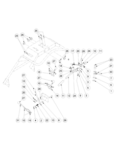Control Assembly (2007 And Before) Diagram and Parts List for 56A443TH (750-XP)(2008 & Before) Cub Cadet Lawn Mower